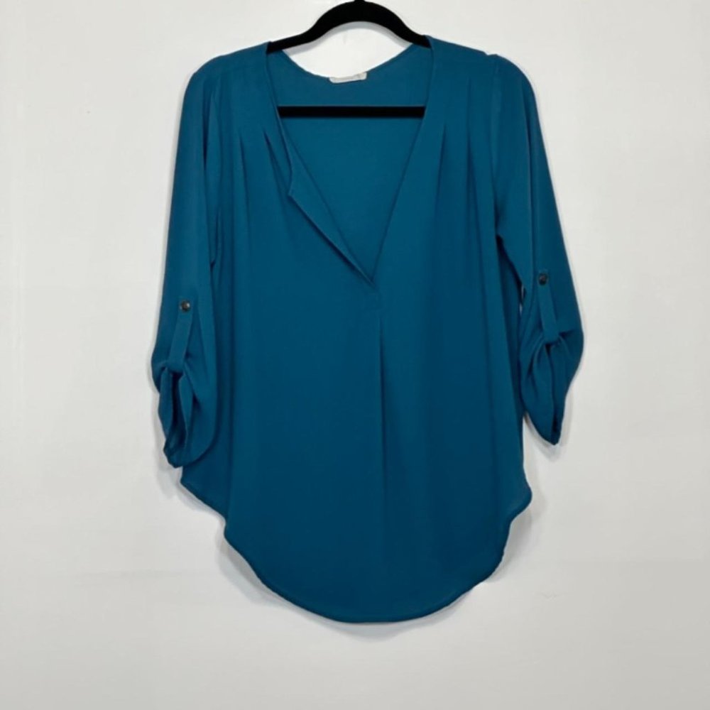 Lush Teal Long Sleeve Tunic